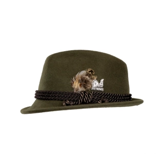 Dětský myslivecký klobouk TETRAO MINI - tři hnědé šňůrky zelený